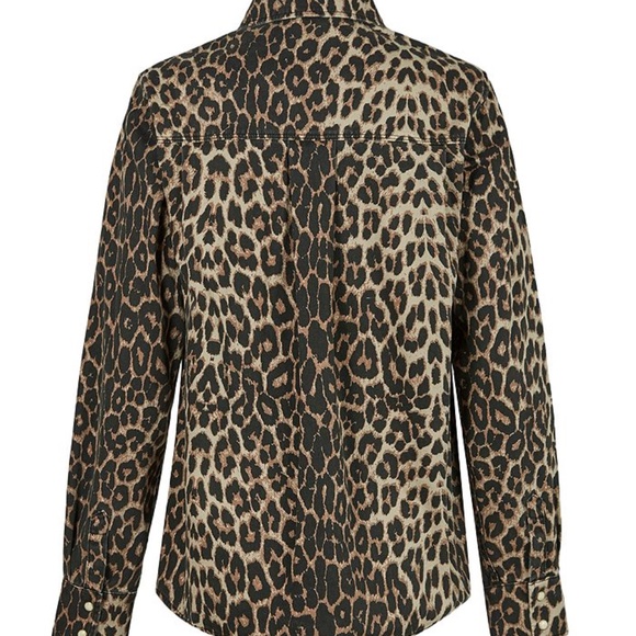 ALL SAINTS- Ezra Animal Print Twill Shirt (NWT) - Picture 6 of 16